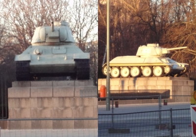 Berlin-Tiergarten - Panzer sowj. Ehrenmal